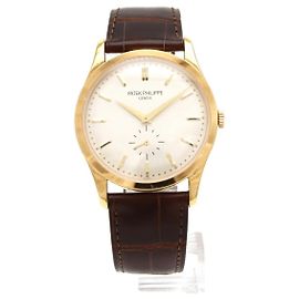 Orologio manuale Patek Philippe Calatrava 5196J-001 Argento