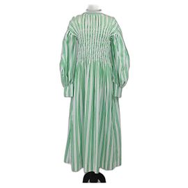 Robe GANNI T.FR Coton Vert