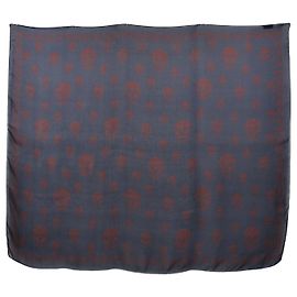 ALEXANDER MCQUEEN Cachecóis T. Seda Azul