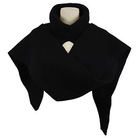 Schwarzer Strickschal von Acne Studios Schwarz