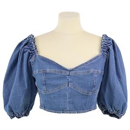 ELISABETTA FRANCHI Top T.FR 80 Cotone Blu