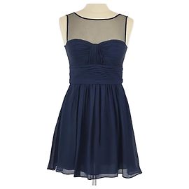 BCBG MAX AZRIA Kleider T.International S Seide Blau