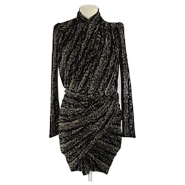 Balenciaga-Robe BALENCIAGA T.FR 44 Viscose-Noir