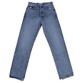 Agolde-AGOLDE Trousers T.FR 39 Cotton-Blue