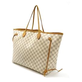 Louis Vuitton-Louis Vuitton Damier Azur Neverfull GM Tote Bag-Beige