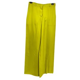 Nina Ricci Hose T.FR 36 Seide Gelb