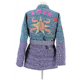 Autre Marque-Monoki jackets T.International Taille Unique Cotton-Blue