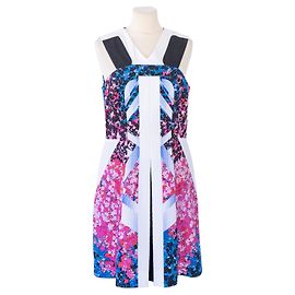 Robe en cloque en coton mélangé imprimée florale multicolore Kristen de Peter Pilotto Multicolore