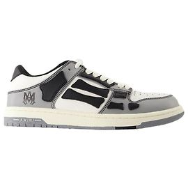 Baskets basses Varsity Skel Top - Amiri - Cuir - Noir Noir