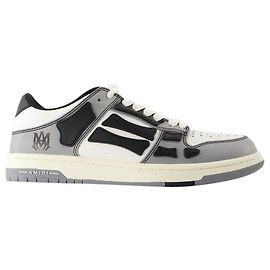 Varsity Skel Top Low Sneakers - Amiri - Leather - Black Black