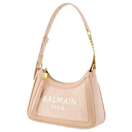 Bolsa de Ombro B-Army - Balmain - Couro - Rosa Rosa