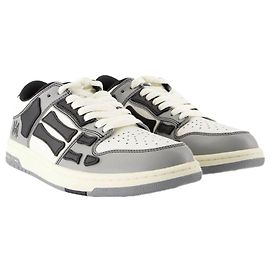 Varsity Skel Top Low Sneakers - Amiri - Leather - Black Black