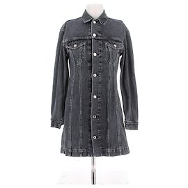 Robe Helmut Lang T.International S Coton Gris