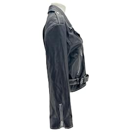 Autre Marque-Non Signé / Unsigned jackets T.FR 42 Leather-Black