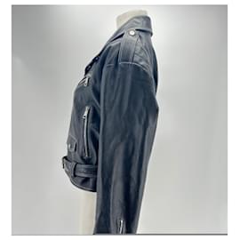 Autre Marque-Non Signé / Unsigned jackets T.FR 42 Leather-Black