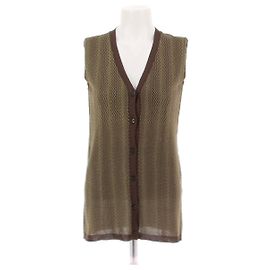 Prada malha T.IT 40 Lã Marrom