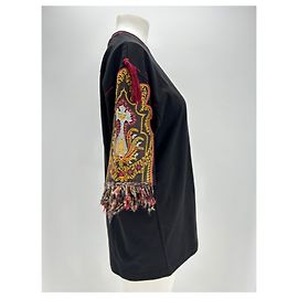 Etro Tops T.International XS Baumwolle Schwarz