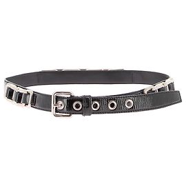 MIU MIU Gürtel T.cm 85 Lackleder Schwarz