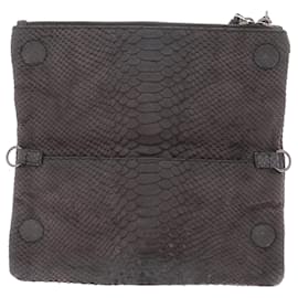 Zadig & Voltaire Clutch-Taschen T. Python Anthrazitgrau