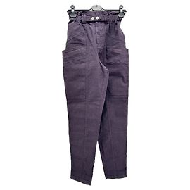 ISABEL MARANT Calças T.FR 34 Linho Azul marinho