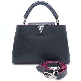 Bolsa Capucines BB Louis Vuitton Azul Fuschia