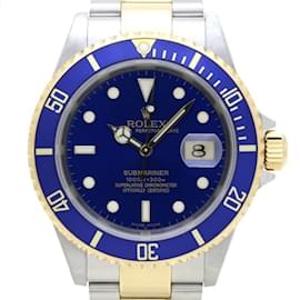 Rolex-Rolex Blue Submariner Date 16613TK18YGx-Other