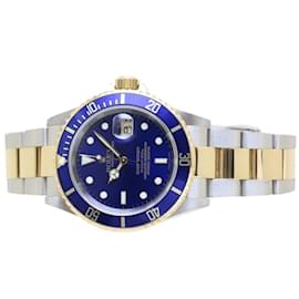 Rolex-Rolex Blue Submariner Date 16613TK18YGx-Other