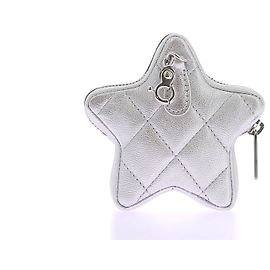CHANEL  Purses, wallets & cases T.  Leather Silvery