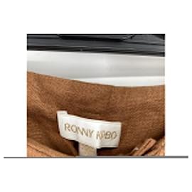Autre Marque-Ronny Kobo trousers T.International S Linen-Camel