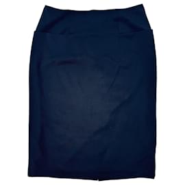 Hermès-Skirts-Navy blue