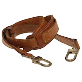 Louis Vuitton-LOUIS VUITTON Adjustable Shoulder Strap Leather 32.7""-40.2"" Beige Auth 99547-Beige