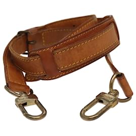 Louis Vuitton-LOUIS VUITTON Adjustable Shoulder Strap Leather 32.7""-40.2"" Beige Auth 99547-Beige