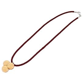 Colar Baccarat de vidro cristal laranja Auth am7122 Laranja