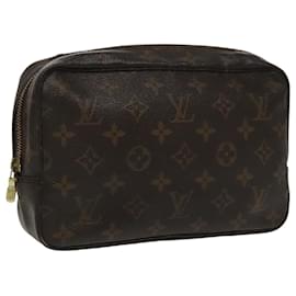 Louis Vuitton-LOUIS VUITTON Monogram Trousse Toilette 23 Clutch Bag M47524 LV Auth 100029-Monogram