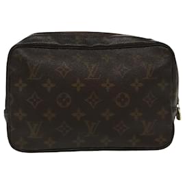 Louis Vuitton-LOUIS VUITTON Monogram Trousse Toilette 23 Clutch Bag M47524 LV Auth 100029-Monogram