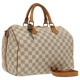 Louis Vuitton-LOUIS VUITTON Damier Azur Speedy Bandouliere 30 Hand Bag 2way N41052 Auth 97999-Other