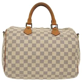 Louis Vuitton-LOUIS VUITTON Damier Azur Speedy Bandouliere 30 Hand Bag 2way N41052 Auth 97999-Other