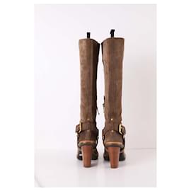 Prada-Suede boots-Brown