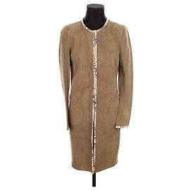 Gerard Darel Leather coat Brown