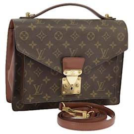 Louis Vuitton-LOUIS VUITTON Monogram Monceau 28 Hand Bag 2way M51185 LV Auth 100123-Monogram