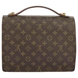 Louis Vuitton-LOUIS VUITTON Monogram Monceau 28 Hand Bag 2way M51185 LV Auth 100123-Monogram