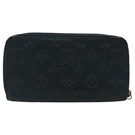 Louis Vuitton-LOUIS VUITTON Empreinte Portefeuille Wallet Ron Wallet Navy M93435 Auth hk1849-Navy blue