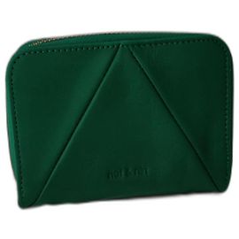 Nine Nat & Nin Green Leather Wallet Dustbag Green