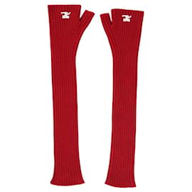 Courreges Wool gloves Red