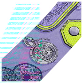 Hermès-HERMES Scarves T.  Silk-Blue