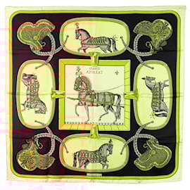 Hermès-HERMES Scarves T.  Silk-Black