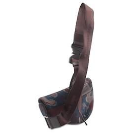 Dior-Brown Dior Peter Doig Canvas Camouflage Saddle Crossbody-Brown