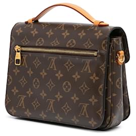Louis Vuitton-Brown Louis Vuitton Monogram Pochette Metis Satchel-Brown