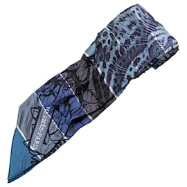 Hermès-HERMES Scarves T.  Silk-Blue