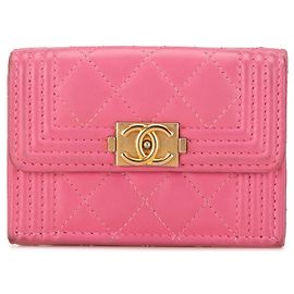 CHANEL Bolsos, carteras y estuches T. Cuero Rosa